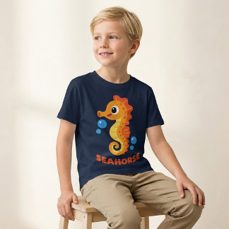 Sjöhästserie T-shirt för pojkar och småbarn