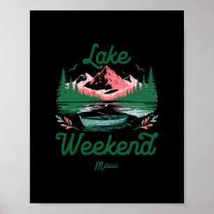 Sjöhelgsemesterresa Maui Hawaii Poster