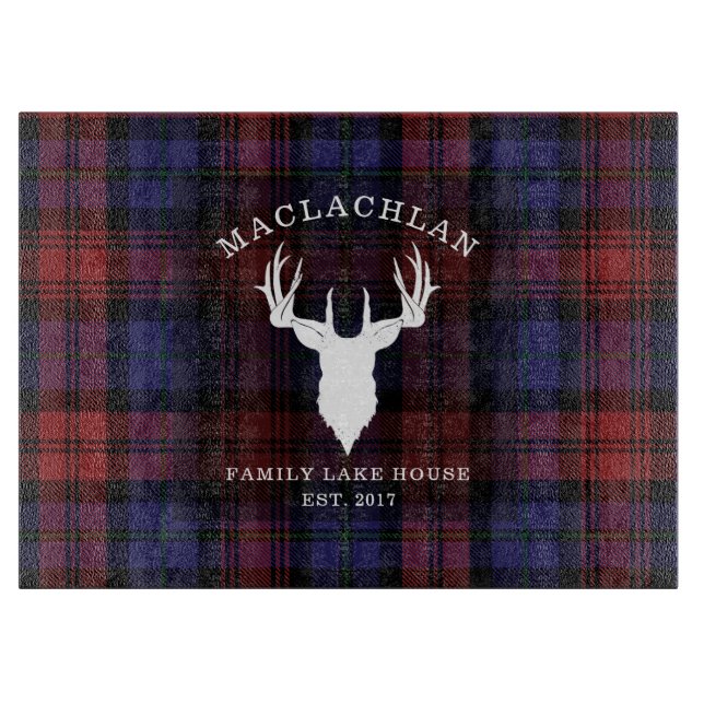 Sjöhus Plaid Tartan Clan MacLachlan Familj (Framsidan)