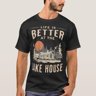 Sjöhusliv är bättre på sjöhuset stugan R T Shirt