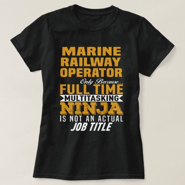 Sjöjärnvägsoperatör T Shirt (Design framsida)