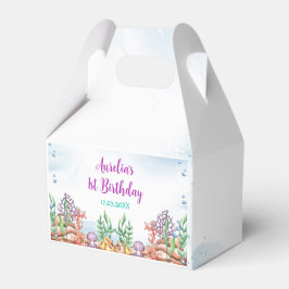 Sjöjungfru 1:a födelsedagen Party Oneder Presentaskar