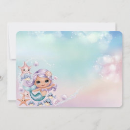 Sjöjungfru 1:a fotot Under havets födelsedag Inbjudningar