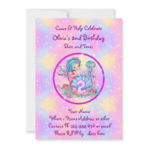 Sjöjungfru 2:a födelsedag Ändra text anpassa