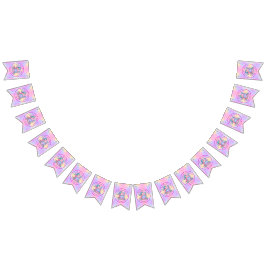 Sjöjungfru 2:a födelsedag Ändra text anpassa Vimplar