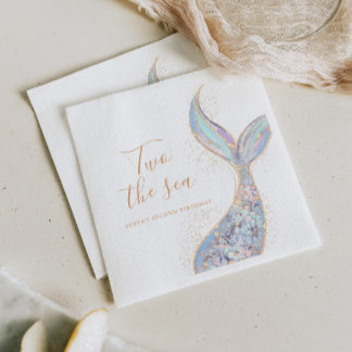 Sjöjungfru 2:a födelsedagen pappersservett