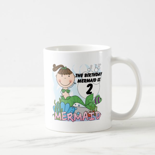 Sjöjungfru 2:a födelsedagskjortor och gåvor kaffemugg (Höger)