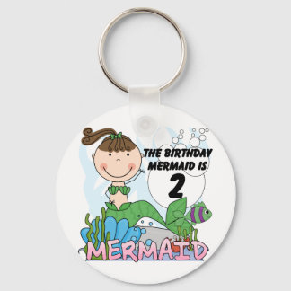 Sjöjungfru 2:a födelsedagskjortor och gåvor nyckelring