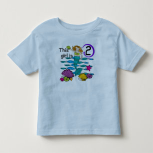 Sjöjungfru 2:a födelsedagskjortor och gåvor t-shirt