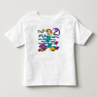 Sjöjungfru 2:a födelsedagskjortor och gåvor t-shirt