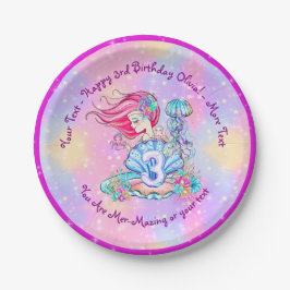 Sjöjungfru 3:e födelsedag Ändra text anpassa