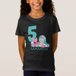 Sjöjungfru 5:e födelsedag Marina - av hav T-Shirt