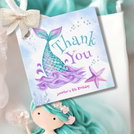 Sjöjungfru 5:e födelsedagen indelas i fem gåvor etiketter