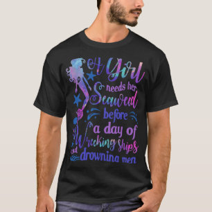 Sjöjungfru A Girl behöver hennes Sjögräs Ariel för T Shirt
