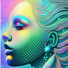 Sjöjungfru Alien Science fiction T-Shirt