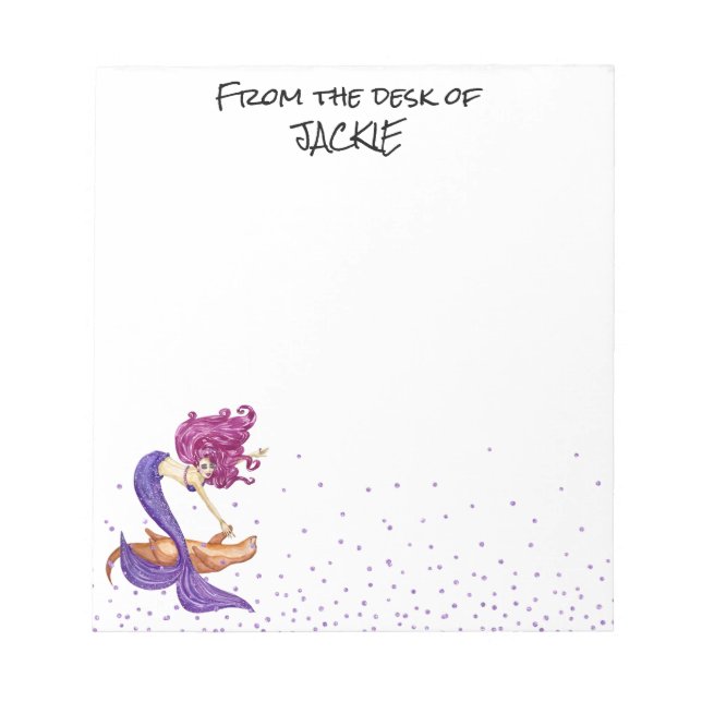 Sjöjungfru Älskare från Personligens anteckningsbo Anteckningsblock (Framsida)