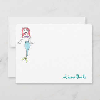 Sjöjungfru Anpassningsbar Stationery-skydd Anteckningskort