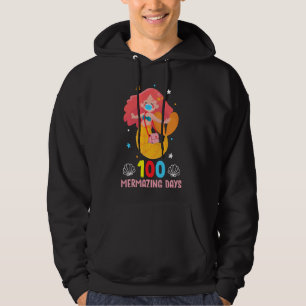 Sjöjungfru Ansikte Mask 100 skoldagar Hoodie