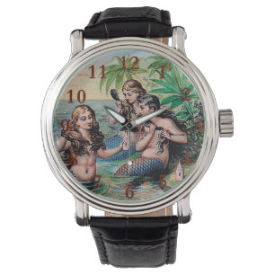 Sjöjungfru Antique Magic Nautical Ocean Armbandsur