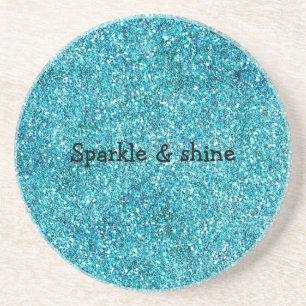 Sjöjungfru Aqua Glitz Glitter Underlägg