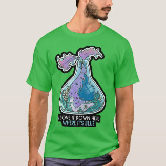 Sjöjungfru Aquarium-flickpresent T Shirt