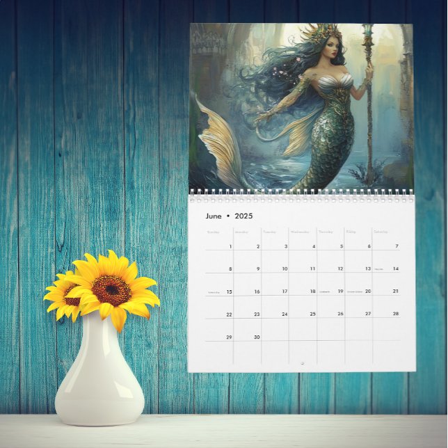 Sjöjungfru Art valfri årskalender Kalender (Skapare uppladdad)