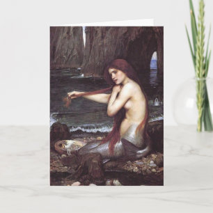 Sjöjungfru Artwork Greeting Card Kort