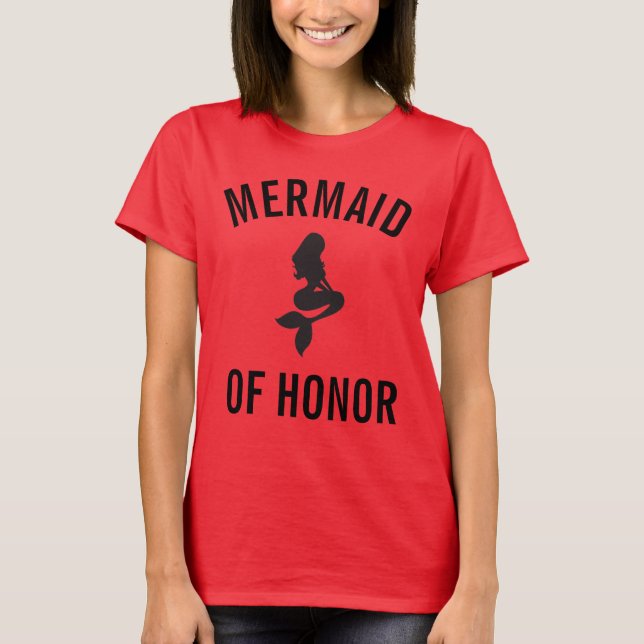 Sjöjungfru av hedermaid of honorT-tröja T Shirt (Framsida)