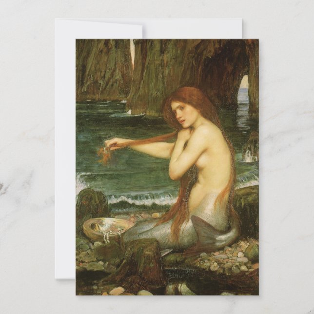 Sjöjungfru av John William Waterhouse (Framsida)