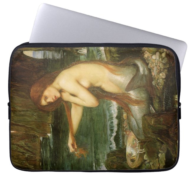 Sjöjungfru av John William Waterhouse Laptop Sleeve (Framsidan)