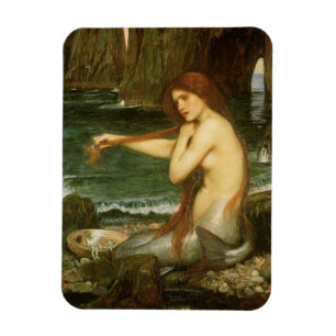 Sjöjungfru av John William Waterhouse Magnet