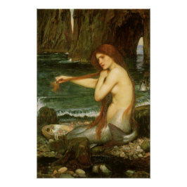 Sjöjungfru av John William Waterhouse Perfect Poster