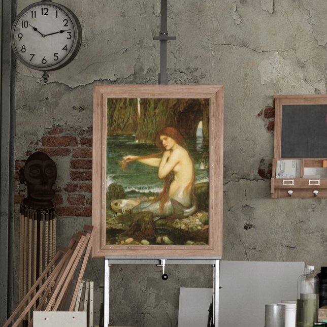 Sjöjungfru av John William Waterhouse Poster (Skapare uppladdad)