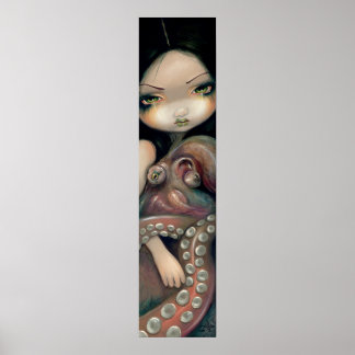 Sjöjungfru av min tentakulerade Friend ART-utskrif Poster