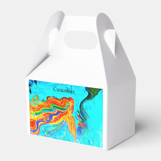 sjöjungfru av regnbåge presentaskar (Framsidan Sidan)