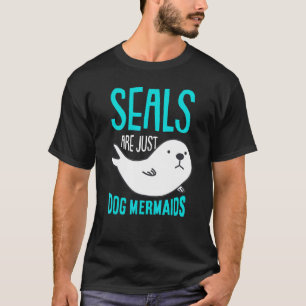 Sjöjungfru av säldjur Nicefördraget Cute Seal T Shirt