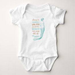Sjöjungfru Baby Bodykostym T Shirt