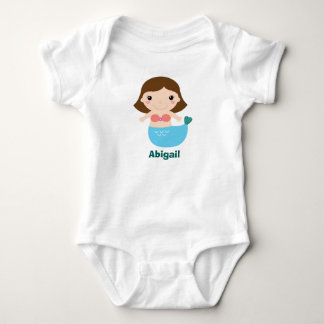 Sjöjungfru Baby Creeper Personlig T-shirt