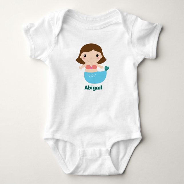 Sjöjungfru Baby Creeper Personlig Tröja (Framsida)