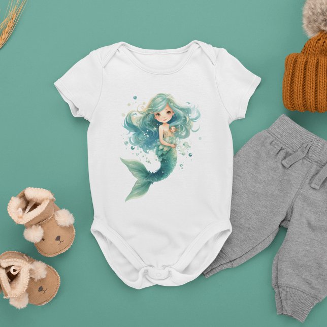 Sjöjungfru Baby Shower Colorful Jellyfish Watercol T Shirt (Skapare uppladdad)