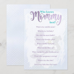 Sjöjungfru Baby Shower som känner till bästa kort