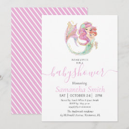 Sjöjungfru Baby Shower Sweet Little Sjöjungfru Meddelande