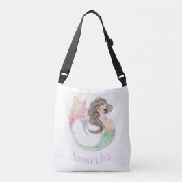 Sjöjungfru Baby Shower. Under havet. Glitter Axelväska