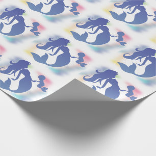 Sjöjungfru Babyskor under havspastellisering Presentpapper