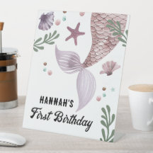 Sjöjungfru Barns födelsedag Lila