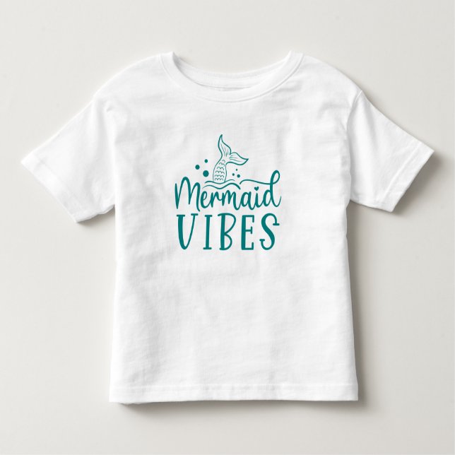 Sjöjungfru Beach | Sjöjungfru Vibes T Shirt (Framsida)