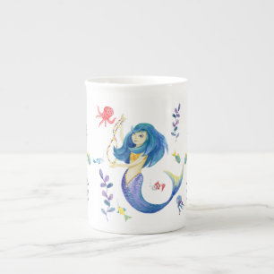 Sjöjungfru Benporslin Mugg