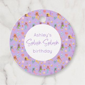 Sjöjungfru Birthday Gåvor Etiketter