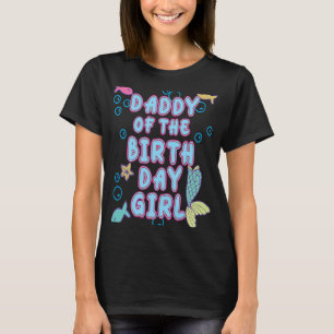Sjöjungfru Birthday Girl Party Matching T Shirt