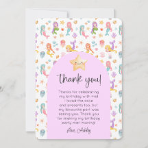 Sjöjungfru Birthday Photo Tack